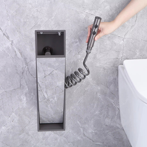 Pulvérisateur invisible chasse d'eau encastré niche cachée pulvérisateur de toilette chasse d'eau accessoires de toilette pour hôtels salle de bain - Product Image 2