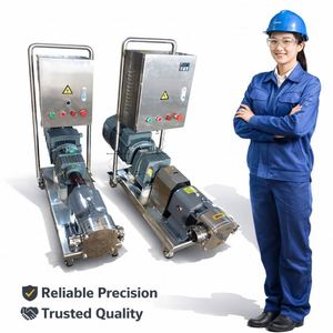 Pompe à miel haute viscosité, qualité alimentaire SS316L, pompe rotative à lobes, pompe à déplacement positif pour le transfert de bière, de chocolat et d'huile - Product Image 1