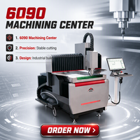 Centre d'usinage CNC 6090 avec table à vide et réservoir d'eau 2,2 kW NC Studio pour aluminium et cuivre