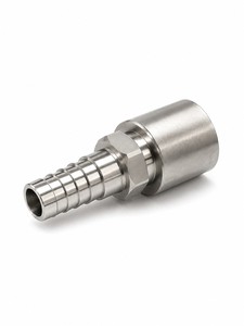 Conector y adaptador de manguera de acero inoxidable mecanizado por CNC de primera calidad para conexiones de manguera a presión seguras - Product Image 4