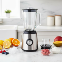 Calinfor roestvrijstalen blendermixer 850W zuiver koperen motor 1,5L 3-snelheden multifunctioneel met één klik reinigbaar huishoudelijk
