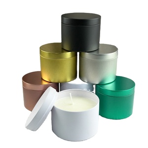 En Stock: Envase de Hojalata para Velas - Tarro Redondo Pequeño de Hojalata de 2/3/4/5/6/10 oz, Contenedor Vacío para Té y Velas - Product Image 1