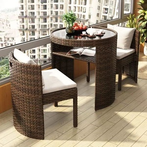 Mobilier d'extérieur <span class=keywords><strong>Table</strong></span> <span class=keywords><strong>basse</strong></span> imperméable Chaise et <span class=keywords><strong>table</strong></span> de salle à manger en rotin et osier pour la plage, la <span class=keywords><strong>piscine</strong></span> et la véranda - Product Image 2