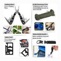 Kit de survie tactique pour traumatismes, trousse de premiers secours d'urgence, pochette médicale IFAK Molle, trousse de premiers secours de survie avec garrot et bandage