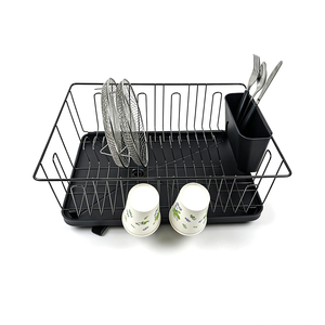 Elegante <span class=keywords><strong>Escurridor</strong></span> de Platos de Níquel Negro DaS con Portavasos y Bandeja Recolectora, <span class=keywords><strong>Escurridor</strong></span> de Platos Resistente a la Oxidación <span class=keywords><strong>para</strong></span> Encimeras de Cocina - Product Image 2