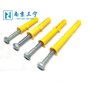 Tubo de expansión de plástico tetraédrico Nanjing San Ning para soporte de TV y montaje en pared de campana extractora con tornillo de cabeza Phillips - Product Image 3
