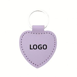 Custom Promotional Both Sides Printable Other Key <b>Chains</b> <b>Cheap</b> Pu Leather Sublimation Keychain Rectangle Manufacturer Key Tags - Product Image 1