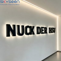 Letrero Luminoso 3D Personalizado SKYSEEN, Letras de Canal LED Retroiluminadas, Logotipo Publicitario para Exteriores/Interiores para Negocios