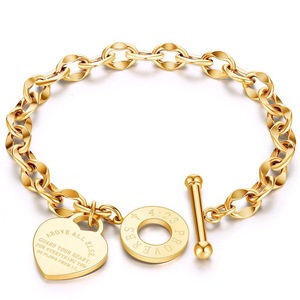 Bracciali <span class=keywords><strong>in</strong></span> Acciaio Inossidabile Placcati <span class=keywords><strong>Oro</strong></span> <span class=keywords><strong>Rosa</strong></span>/Argento, Ipoallergenici, Estivi, Personalizzabili, Vendita all'Ingrosso, per Donne, da Venditore Verificato - Product Image 5