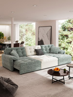 Modernes, intelligentes, wandklappbares Schlafsofa für das Wohnzimmer mit Stoffbezug und Stauraum für Apartments