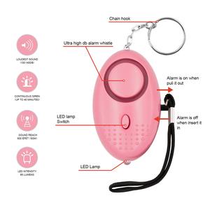 An toàn âm thanh khẩn cấp báo động cá nhân an ninh thiết bị điện tử khẩn cấp tự vệ Keychain báo động cho phụ nữ trẻ em và người lớn tuổi - Product Image 3