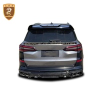 Kit carrosserie de lifting en fibre de carbone style Lar-te pour BMW X5 G05 : lèvre avant, calandre, capot moteur, diffuseur arrière et spoiler