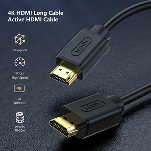สาย HDMI 4K 2.0 18Gbps 15M 20M Ultra <span class=keywords><strong>HD</strong></span> 2160P HDR Arc HDCP 2.2 PVC ปั้นยาว HDMI วิดีโอสำหรับแล็ปท็อปทีวี - Product Image 2