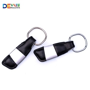 Porte-clés en cuir véritable sur mesure, avec marquage à chaud et gaufrage, vente en gros, prix bas direct usine, livraison en 24h - Product Image 2