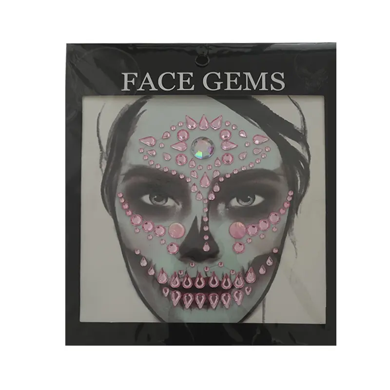 Cheap Festival Party Diamond Crystal Halloween Eye Decoration Sticker Glitter Jewelry Face