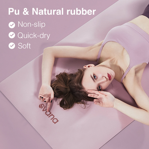 커스텀 로고 프린팅, 친환경 천연 고무 PU 소재, 4mm 5mm 세트, 미끄럼 방지 여행용 초콜릿 요가 매트 및 가방, 고품질 OEM ODM - Product Image 3