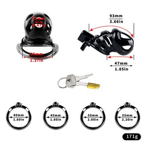 Cage de chasteté FRRK avec ceinture de chasteté rose pour sissies, anneaux péniens métalliques courbes, cathéter urétral en silicone, jouet sexuel pour hommes, vente en gros - Product Image 4
