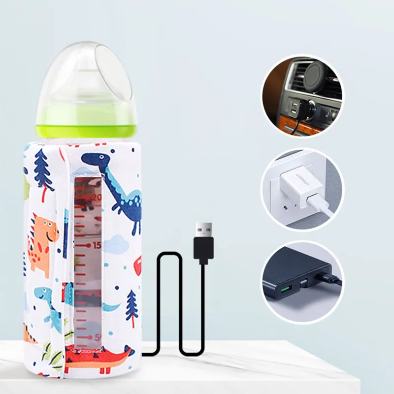 Botol Susu Bayi USB Portabel, Botol Penghangat Susu Bayi untuk Perjalanan