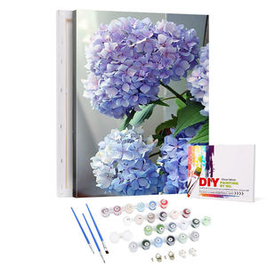 Рукоделие картина по номерам краска Ювелирных Изделий Бумажная картина по номерам начинающих искусства картина по номерам цветы - Product Image 2