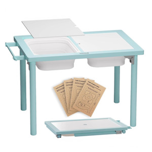 Kids Play Activity <b>Table</b> Indoor Sensory <b>Table</b> Toddlers Wooden Activity <b>Table</b> with Storage Bins - Product Image 1
