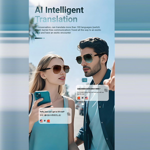 Gafas inteligentes GY100 para escuchar música, hacer llamadas, protección UV, carga magnética, gafas de sol de traducción inteligente Ai - Product Image 5