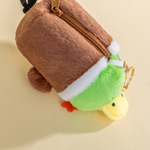 Juego de Peluches de Animales Mini Personalizados al por Mayor, Muñeco de Peluche de Algodón PP con Llavero y Bolsa para Auriculares, Regalos Escolares para Carnaval, MOQ Bajo - Product Image 3