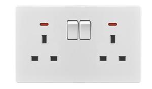 KXN 1 <span class=keywords><strong>2</strong></span> 3 4Gang Indicador LED Interruptor de luz de pared Panel acrílico Botón de reinicio PC 250V 16A Panel táctil Tipo 86 Interruptor de pared Alimentación - Product Image 5