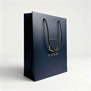 Sac de shopping en papier enduit personnalisé en usine avec conception gratuite, surface brillante, sac de vente au détail pour supermarché et emballage de centre commercial - Product Image 2