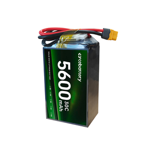 Batería de Polímero de Litio de Alto Rendimiento y Densidad Energética de 350wh/kg 5600mah 5200mah 5500mah 5000mah 3S/4S/6S 30C para Drones 8000 5600mah - Product Image 1
