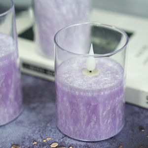 Vela Electrónica LED con Diseño de Flor de Hielo, Ambiente Festivo <span class=keywords><strong>para</strong></span> Cumpleaños y Bodas, Elimina <span class=keywords><strong>Tres</strong></span> Números, Grande, Mediana y Pequeña - Product Image 3