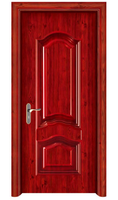 Portes extérieures plates blanches modernes de style américain Porte de sécurité en acier pour appartement à vendre