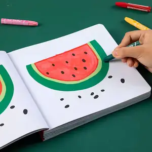 Zeecan çocuk renkli kalem seti kitap çocuk kalem ve boya kalemi ile doodle