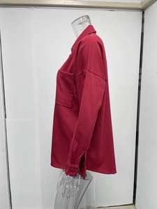 S-5XL nouveau printemps/été Polo simple boutonnage Cardigan chute épaule chauve-souris chemise loisirs chemise à manches longues - Product Image 5