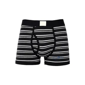 Awet Menggunakan Harga Rendah S/M/L/XL Garis Katun Pria Celana Dalam Boxer Grosir