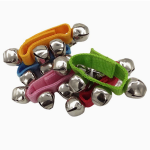 Bracelets de cheville et de poignet ajustables multicolores avec clochettes, instrument de musique, vente en gros - Product Image 6
