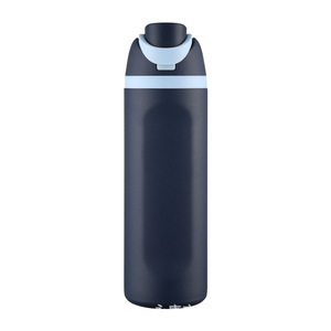 Bouteille d'eau isotherme en acier inoxydable 304 de grande capacité avec poignée, double ouverture pour boire, idéale pour le sport, personnalisable par IStapromo Gifts. - Product Image 5