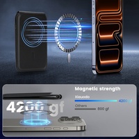 Portefeuille magnétique de poche pour carte de crédit A3 Slim Mini détachable pour iPhone Samsung Google Support de téléphone portable