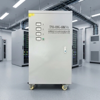 Stabilisateur de tension triphasé fiable pour centre de données industriel, 400V, pour projet de télécommunications, personnalisation TNS-SG30KVA numérique