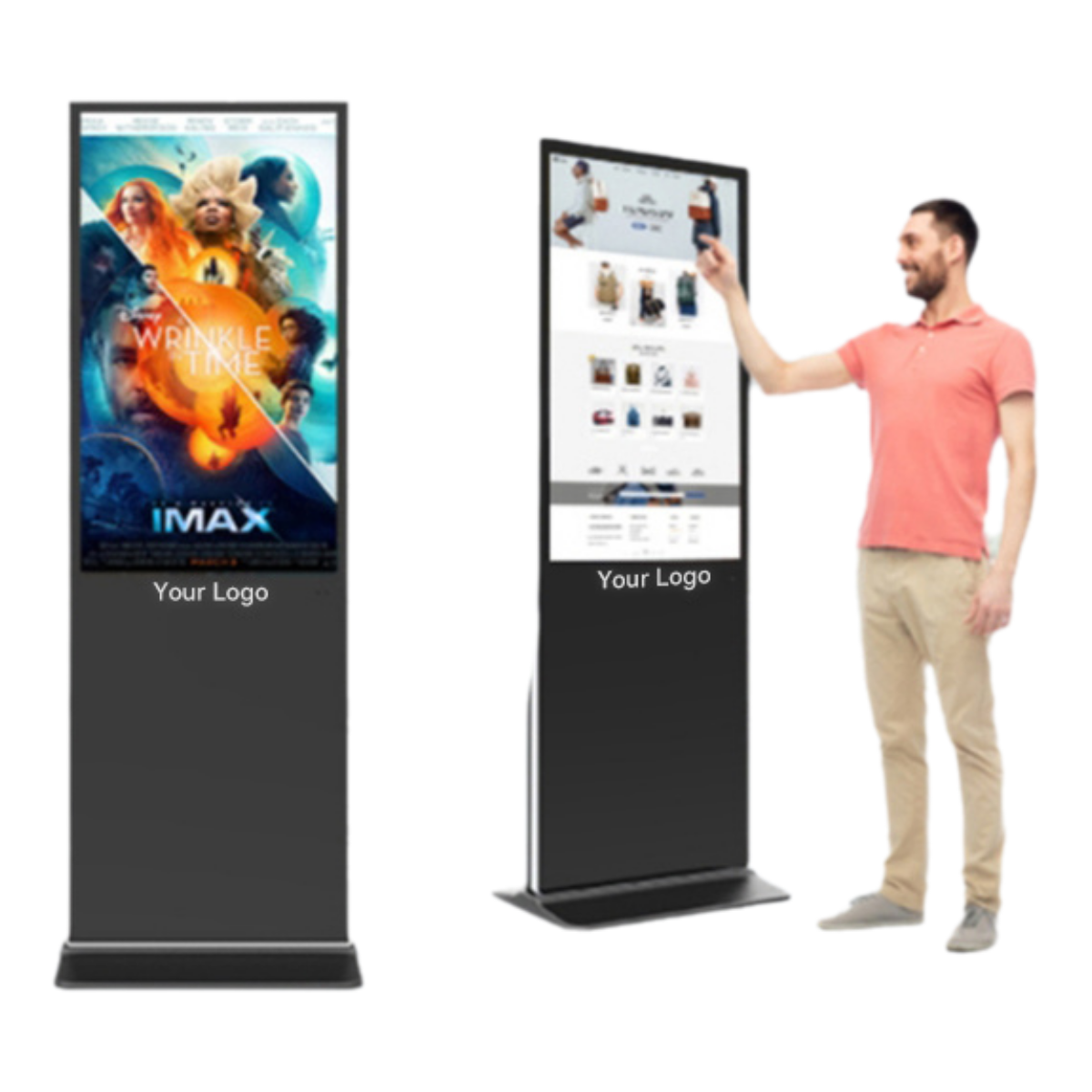 Tầng thường vụ máy nghe nhạc quảng cáo kiosk 43 55 65 86inch dọc Totem cảm ứng kỹ thuật số signage hiển thị