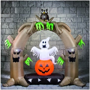 Arco Inflable Publicitario con Diseño de Calabaza Amarilla, Ventilador Incorporado, Impresión Digital, para Decoración de Halloween - Product Image 6