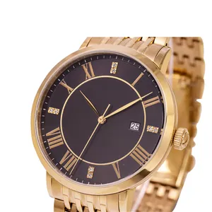 2022 Watch Manufacturer Customized Gold Wrist Watch Reloj Analogico Hombre Fashion Luxury Casual Men Quartz Watch