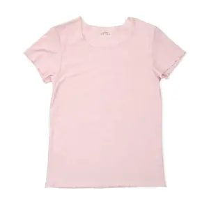 Camisetas de cuello redondo para mujer, camiseta de Color puro de seda blanca de verano, venta al por mayor