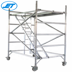 Échafaudage pliant mobile en acier pour la construction de charpentes, idéal pour les professionnels du bâtiment - Product Image 1