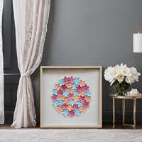 Vente en gros Boîte d'ombre encadrée en plastique étanche écologique Peinture décorative Art pour la décoration intérieure