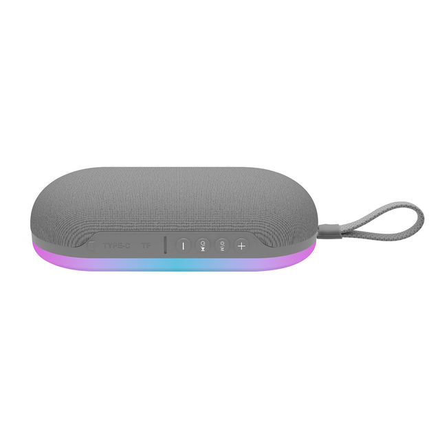 Portable Wireless Speaker RGB IPX5 Waterproof Small Shower Speaker 15H Playtime Loud Stereo Sound Bass TWS Pairing Durable Metal