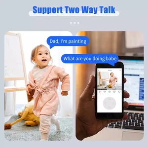 Caméra wifi sans fil PTZ A1, inclinaison panoramique, 360 degrés, Machine à secouer, caméras 1080P, maison Wifi HD, Vision nocturne infrarouge, moniteur d'interphone - Product Image 3