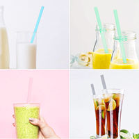 Pailles réutilisables en silicone sans BPA portables Paille pliable Paille pliable en silicone