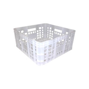 Caja de Plástico Virgen Perforada KE 4418, Resistente, Apilable, Reciclable, Antibacteriana, Plegable, para Leche, Yogur, Queso y Productos Lácteos - Product Image 1