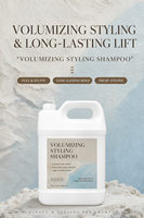 Shampoo volumisant pour chiens et chats, soin coiffant pour un pelage moelleux avec formule au sel et à la boue de la Mer Morte