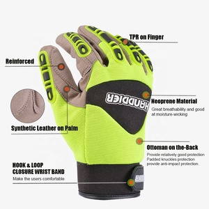 Guantes Rojos Personalizados de Seguridad para Motociclismo, Protección de Medio Dedo, Anti-Impacto, para Exteriores, con Palma de TPR Antideslizante y Resistente al Desgaste - Product Image 5